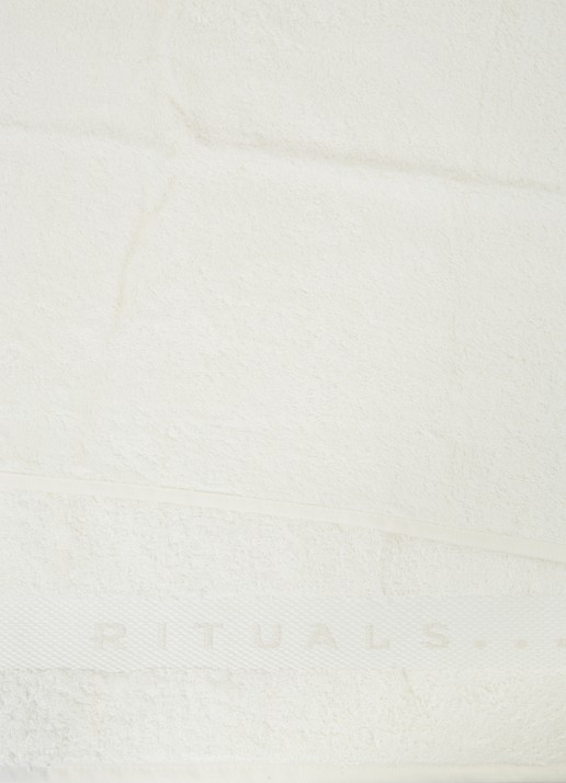 Rituals Bamboo badlaken - 550 gr/m2 - 70 x 140 cm  - detail wit