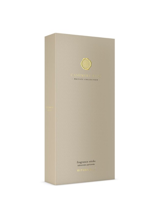 Rituals Cashmere Rose Fragrance Sticks - geurstokjes 450 ml - voorkant 4 beige