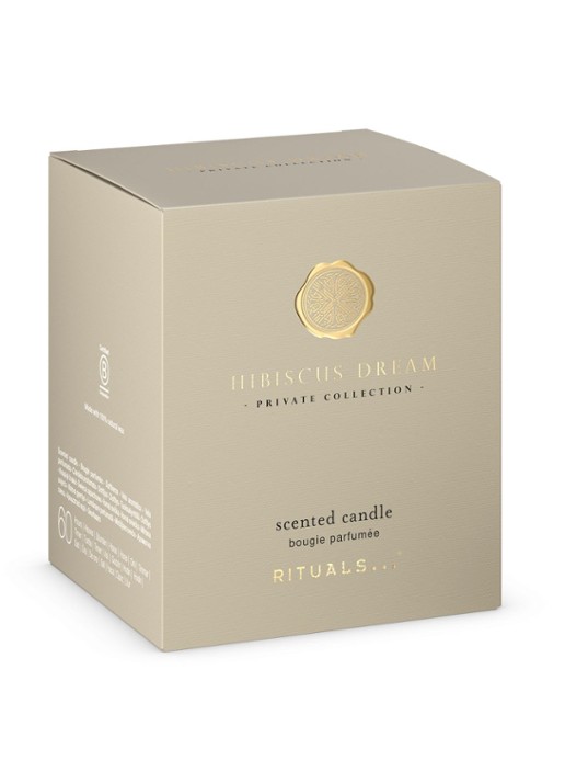 Rituals Hibiscus Dream Scented Candle - geurkaars 360 gram - voorkant 2 beige