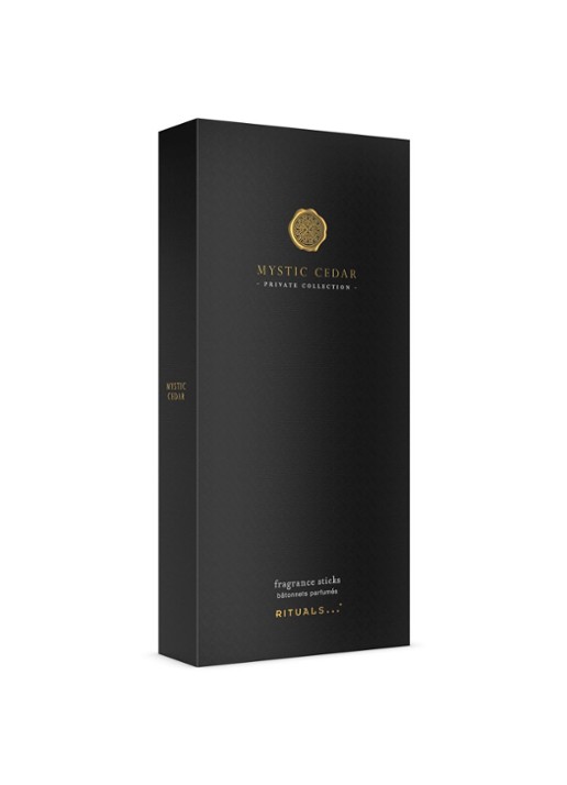 Rituals Mystic Cedar Fragrance Sticks - geurstokjes 450 ml - voorkant 5 beige