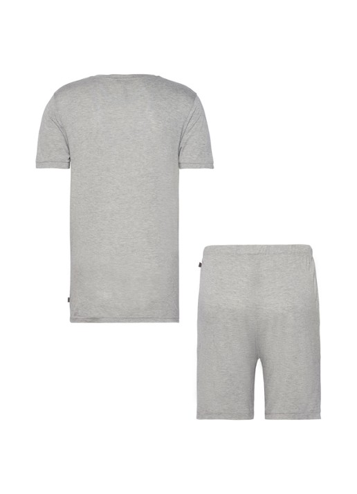 Rituals Samurai pyjamaset in katoenblend - achterkant grijsmele