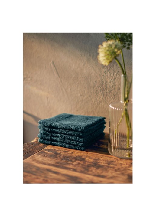 Rituals Super Smooth Cotton gastendoekje 30 x 30 cm set van 6 - detail 2 turquoise