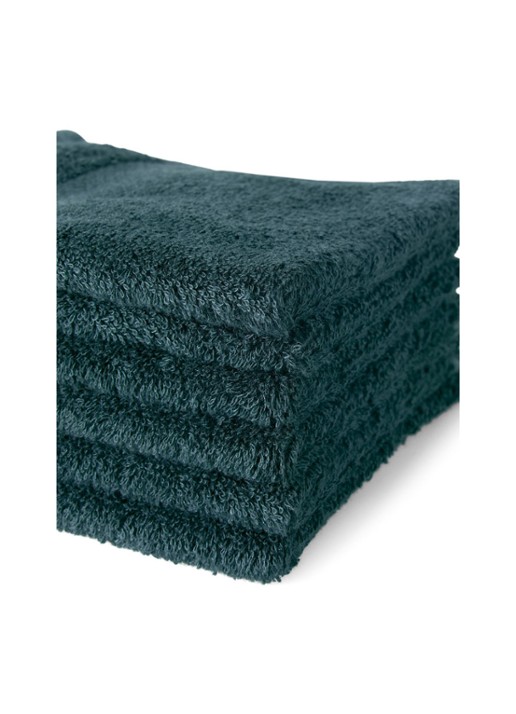 Rituals Super Smooth Cotton gastendoekje 30 x 30 cm set van 6 - voorkant 4 turquoise