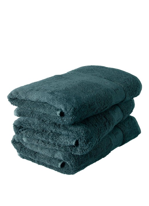 Rituals Super Smooth Cotton handdoek  - voorkant 3 petrol