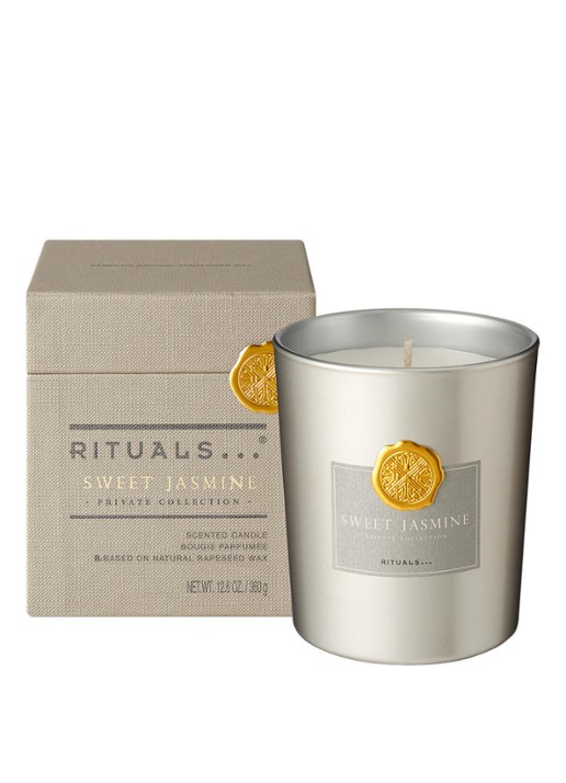 Rituals Sweet Jasmine geurkaars 360 gram - voorkant 2 goud