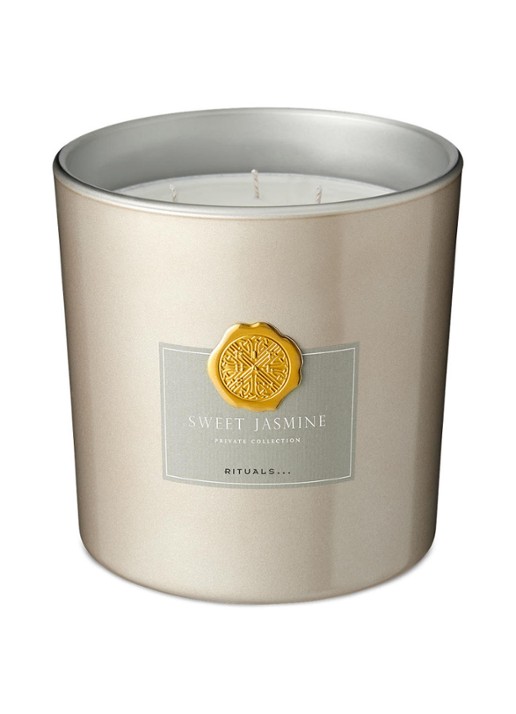 Rituals Sweet Jasmine XL geurkaars 1000 gram - voorkant goud