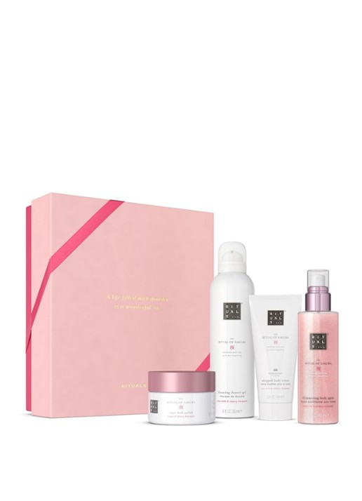 Rituals The Ritual of Sakura Medium Gift Set - verzorgingsset - voorkant 3 roze