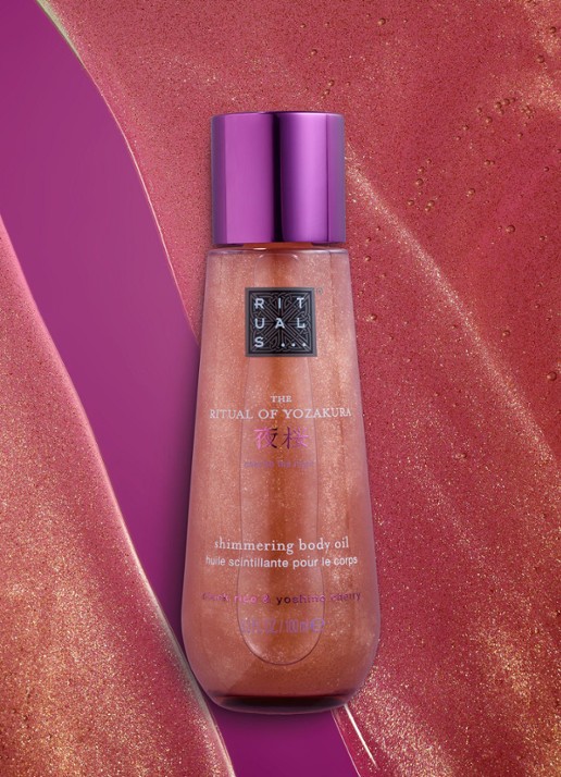 Rituals The Ritual of Yozakura Shimmering Body Oil - huidolie - achterkant 3 paars