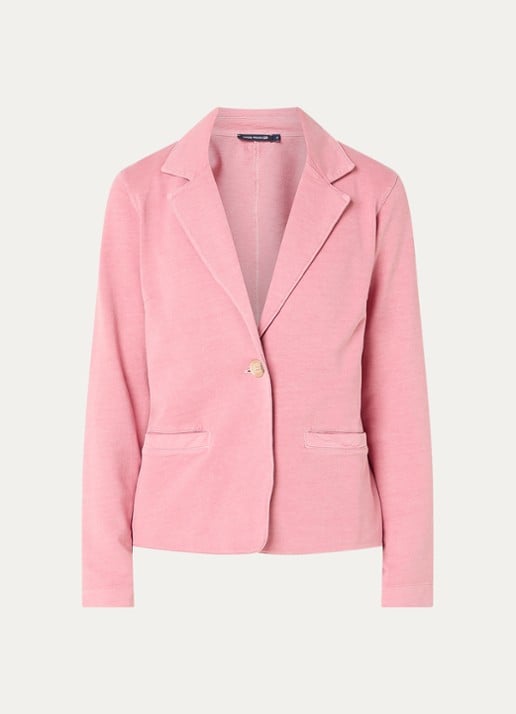 River Woods Blazer met steekzakken - voorkant 2 koraalroze