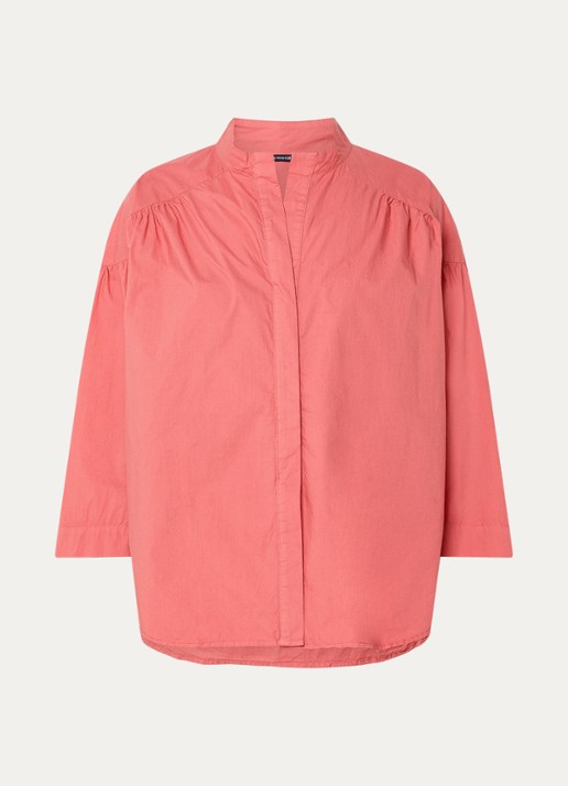 River Woods Blouse met ronde hals - voorkant roze