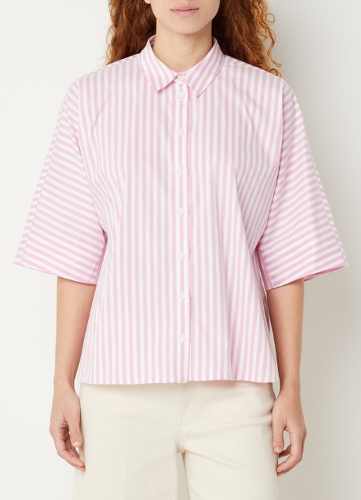 River Woods Blouse met streepprint