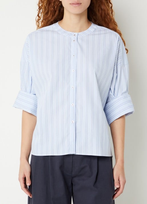 River Woods Blouse met streepprint
