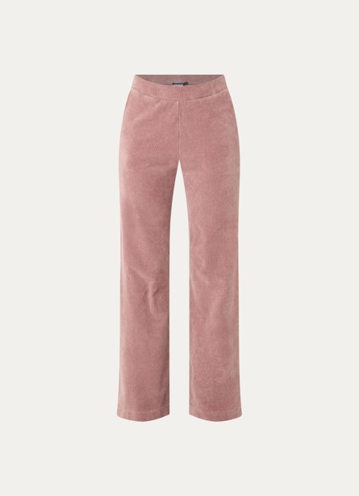 River Woods High waist loose fit broek met steekzakken - voorkant 3 oudroze