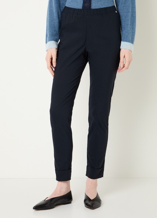 River Woods High waist slim fit broek met strech