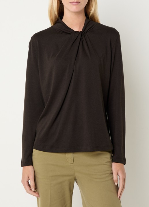 River Woods Longsleeve met sjaalkraag