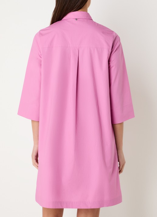 River Woods Midi blousejurk met borstzak - achterkant 3 roze