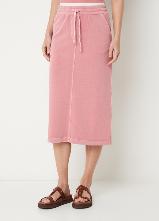 River Woods Midi rok met steekzakken