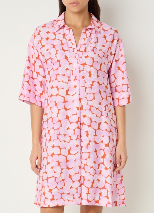 River Woods Mini jurk met print en steekzakken