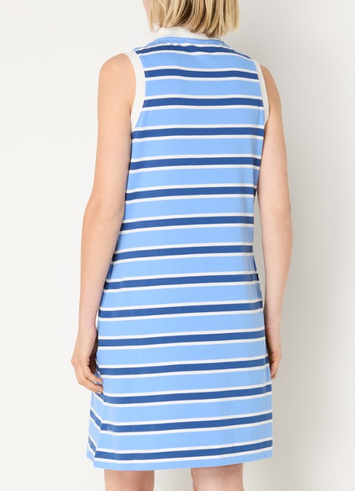 River Woods Mini jurk met streepprint - achterkant blauw