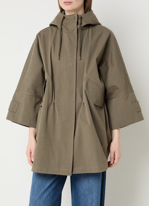 River Woods Oversized parka met capuchon