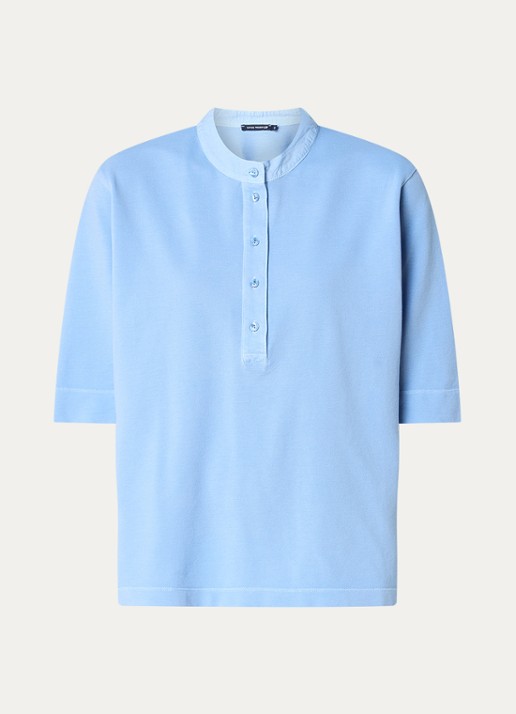 River Woods Pique tuniek met ronde hals - voorkant 2 blauwgrijs