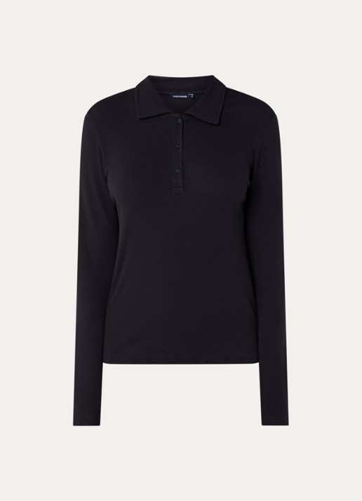 River Woods Polo met stretch - voorkant 3 donkerblauw