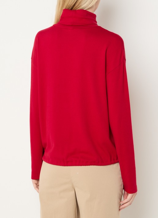 River Woods Pullover met col - achterkant 4 rood