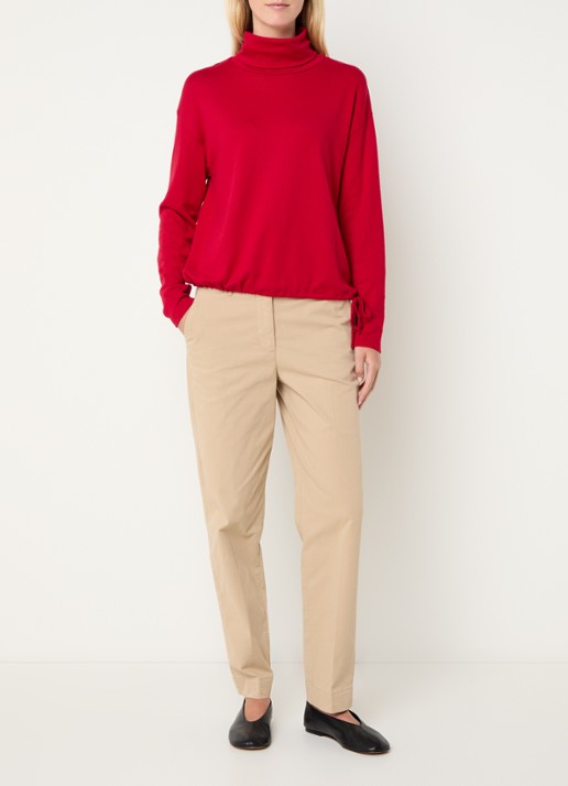 River Woods Pullover met col - voorkant 3 rood