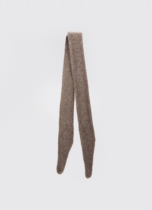 River Woods Sjaal in alpaca wolblend 170 x 10 cm - voorkant donkerbeige