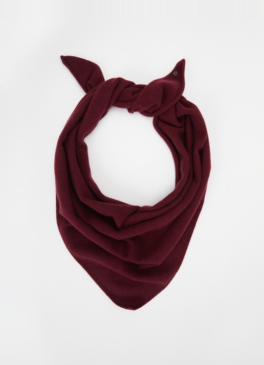 River Woods Sjaal van merino wol 140 x 55 cm - voorkant 2 bordeauxrood