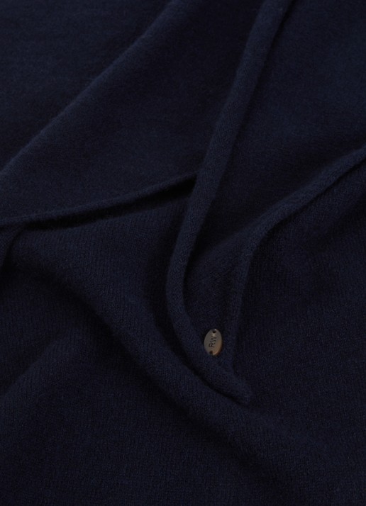 River Woods Sjaal van merino wol 140 x 55 cm - detail 2 donkerblauw