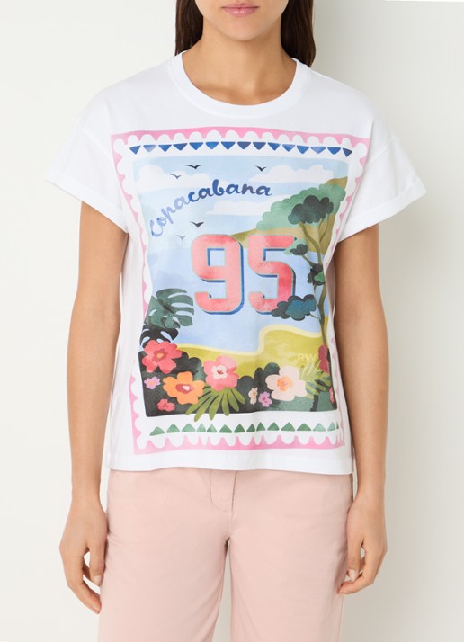 River Woods T-shirt met print