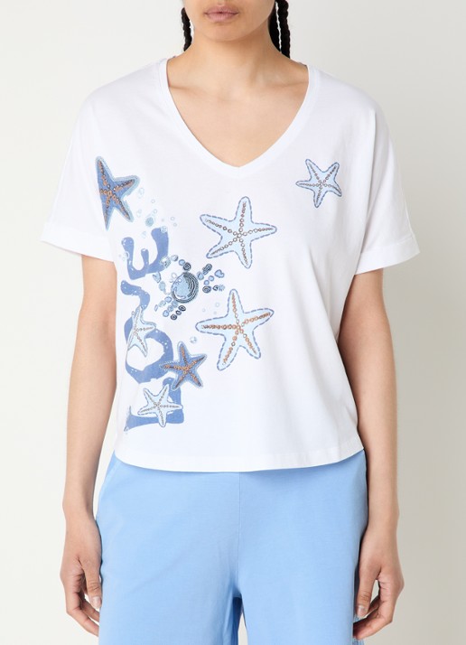 River Woods T-shirt met print