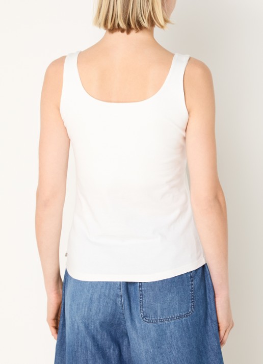 River Woods Tanktop met ronde hals - achterkant 3 gebroken wit