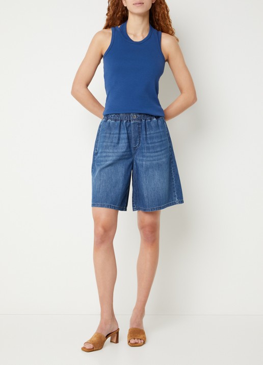 River Woods Tanktop met stretch - voorkant 3 blauw