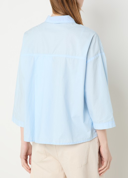 River Woods Tuniek met plooidetail - achterkant lichtblauw