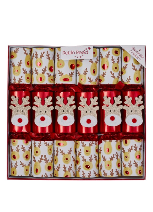 Robin Reed Racing Reindeer kerstcracker set van 6