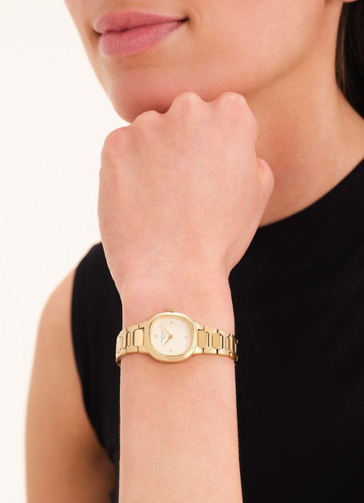 Rosefield Gaia XS horloge ORCGSG-OR04 - voorkant 2 goud