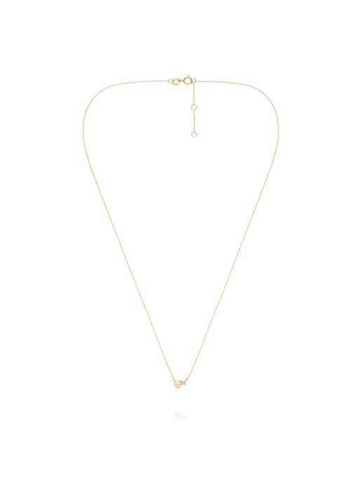 Rosefield Heart ketting van 14 karaat geelgoud - detail 3 goud