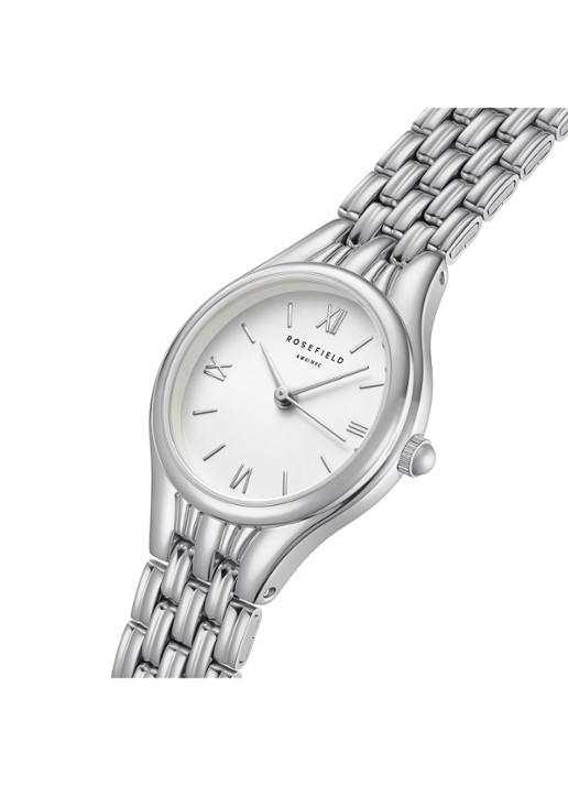 Rosefield Muse horloge - detail 6 muwsss-mu02 - zilver