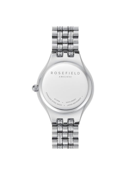 Rosefield Muse horloge - detail 3 muwdsd-mu03 - zilver/goud