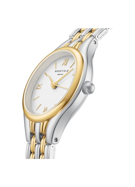 Rosefield Muse horloge - detail 5 muwdsd-mu03 - zilver/goud