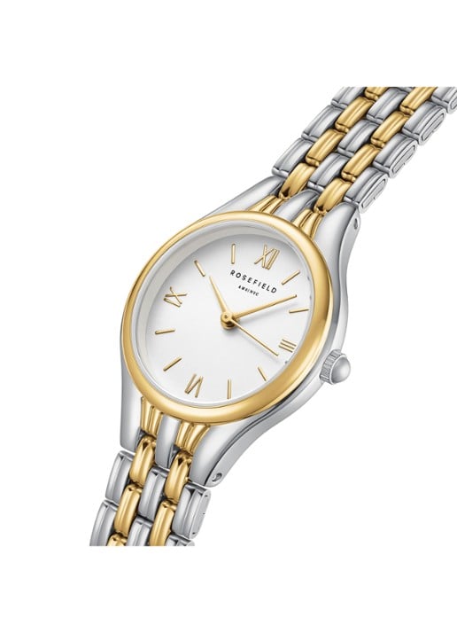 Rosefield Muse horloge - detail 6 muwdsd-mu03 - zilver/goud