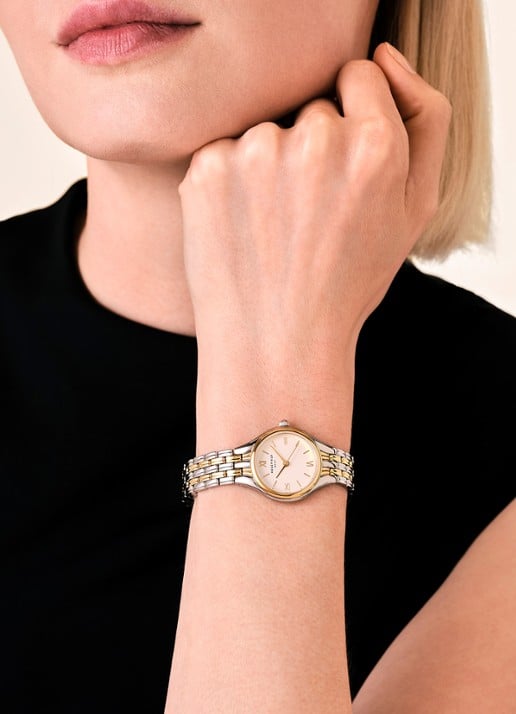 Rosefield Muse horloge - voorkant 2 muwdsd-mu03 - zilver/goud