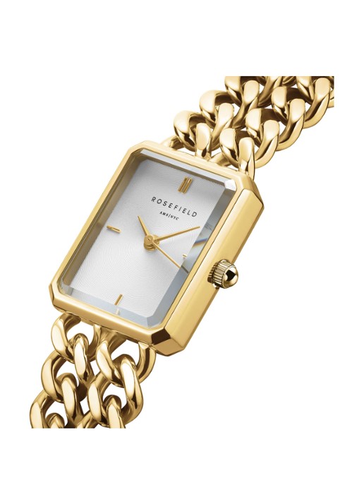 Rosefield Octagon XS Studio horloge SWGSG-O76 - detail goud
