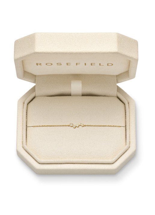 Rosefield Short Wave armband van 14 karaat geelgoud - detail 5 goud
