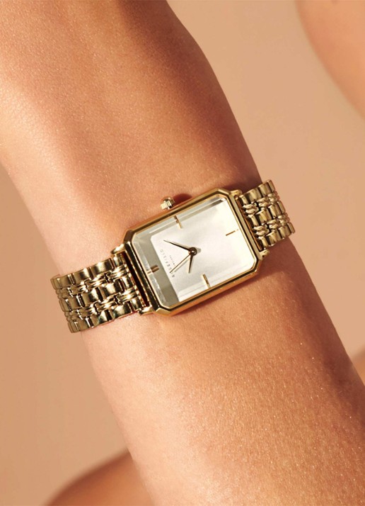 Rosefield The Octagon horloge OCWSG-O40 - voorkant 2 goud