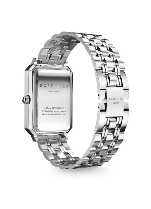 Rosefield The Octagon horloge OCWSS-O41 - detail 2 zilver