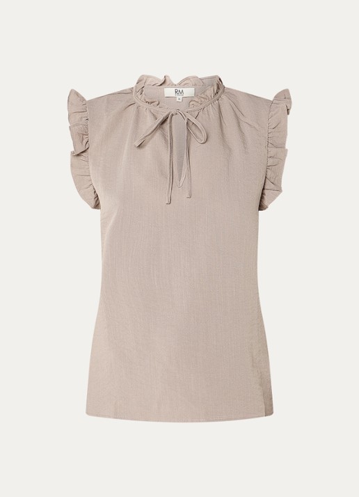 Rosemunde RMWTalia tuniek met volant - voorkant donkerbeige