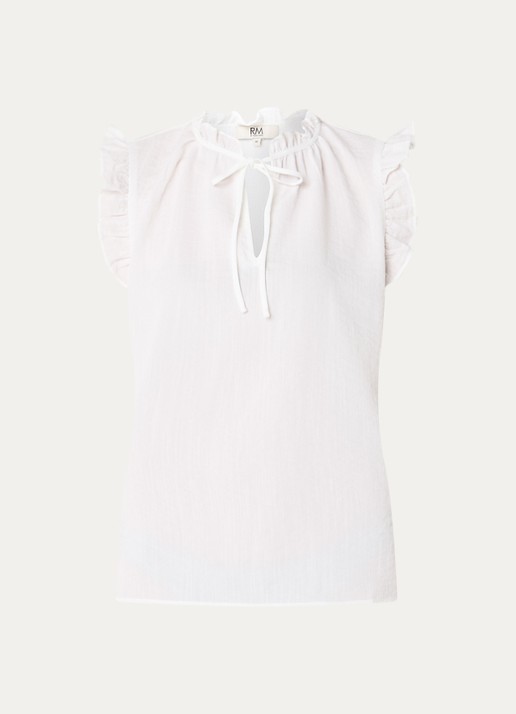 Rosemunde RMWTalia tuniek met volant - voorkant wit